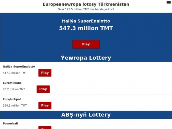 turkmenistan.eurooppalotto.com